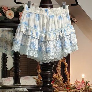 LoveShackFancy Mini Skirt Small